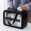 Options Large Capacity Waterproof Toiletry Bag - Transparent PVC, Odorless, Portable Travel Cosmetic and Accessories Storage Pouch