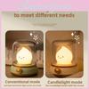 Childrens Cartoon Flame Shape Night Light With Rechargeable Abs Material For Bedroom Decor