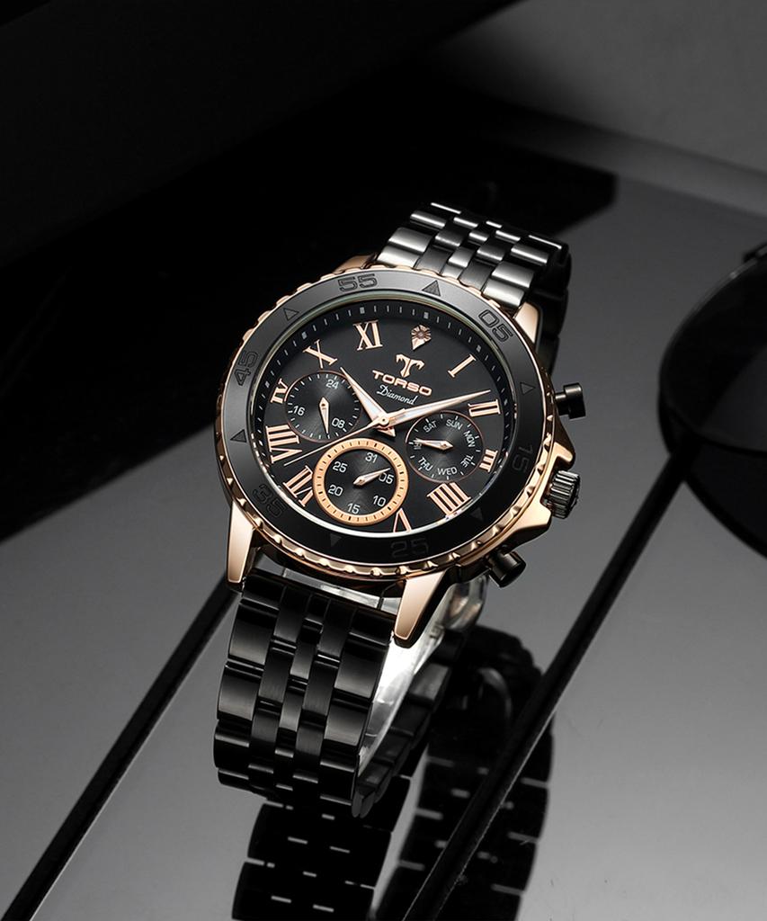 Toleuso T76-Brb Balios Multi Diamond Watch Metal Men'S Watch