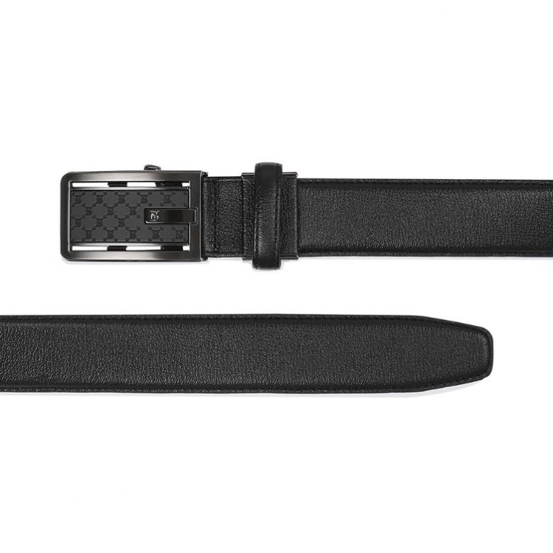 Benovero 2026 SS Derby emboSSed Cowhide Men S Auto Belt Black Bmg1acb1236k1