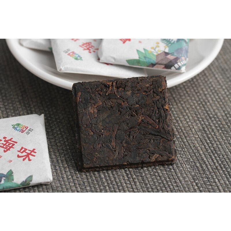 500G Yunnan Pu'er Tea Menghai Flavor Liten firkantet murstein 8g moden te