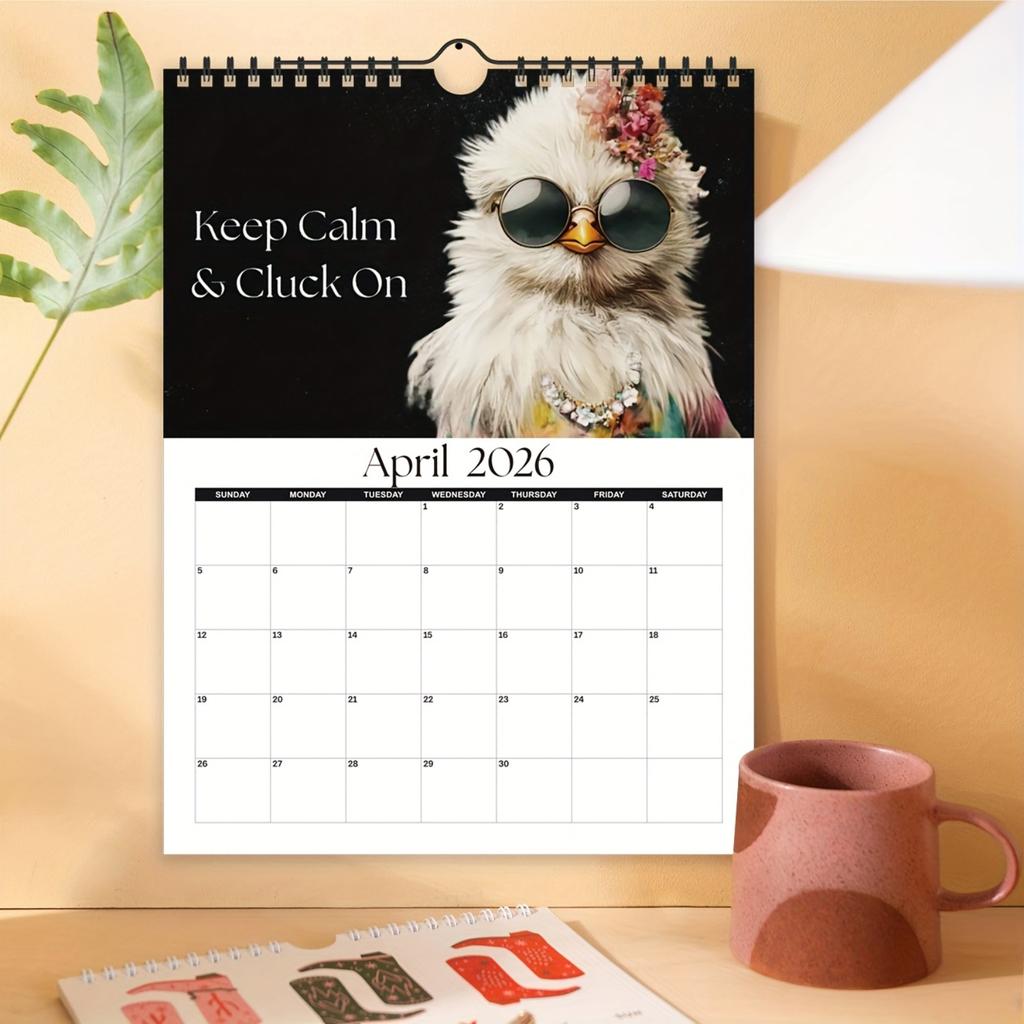 2026 Wall Calendar, Fun Themed Calendar, Fun Chat Gift, Perfect Choice For Home Use.
