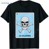 La Calavera Skull Loteria Mexican Bingo Men T-Shirt Novelty Funny Family Tee Black Short Sleeve