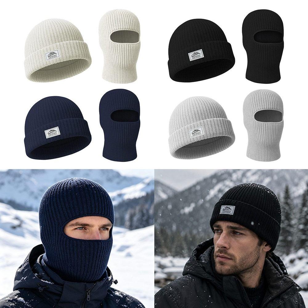 Warm Winter Balaclava Hat Windproof Full Face Beanie Cap Fashion Knitted Ski Mask  Outdoor Sports