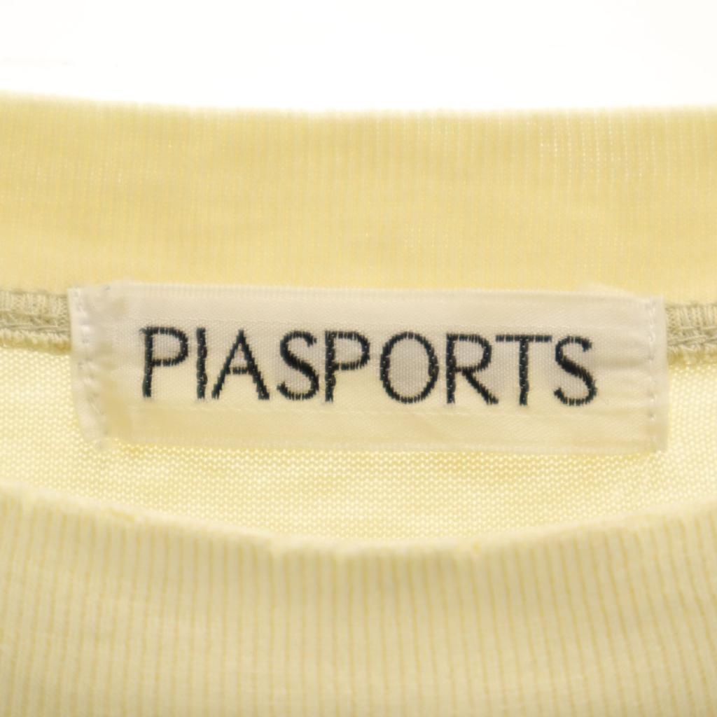 PIA SPORTS Back print Short sleeve T-shirt 4 Cream type Men's Used