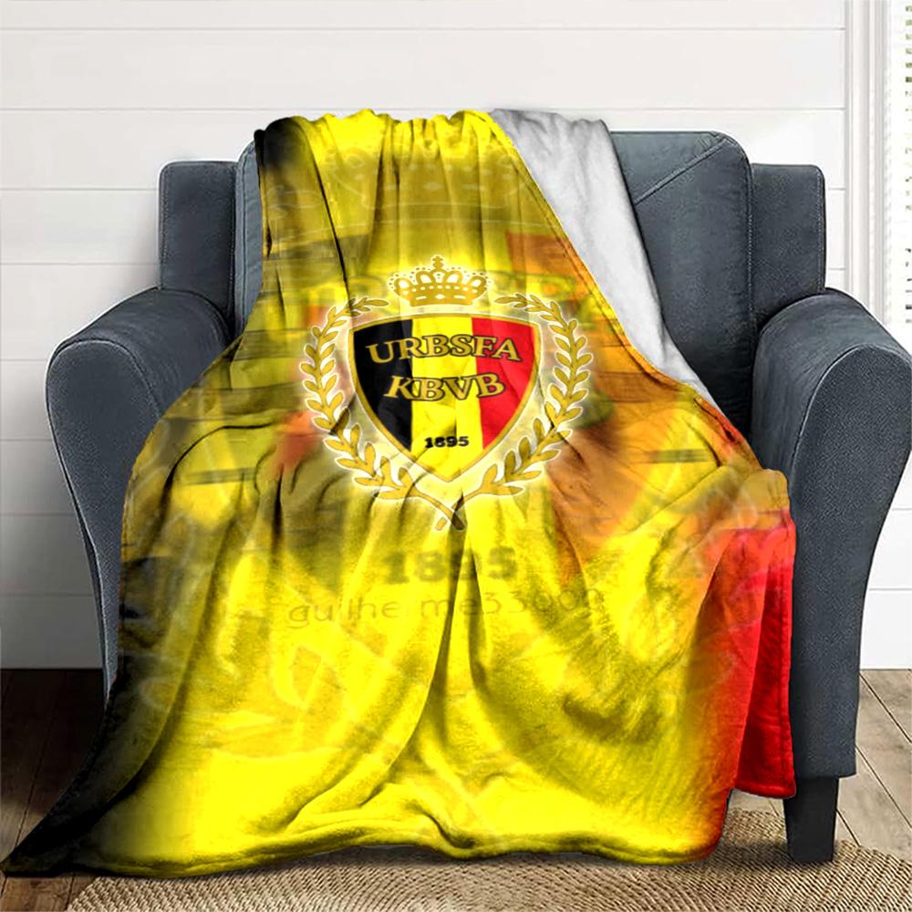 Belgica Print Flannel Blanket High Quality Warm Comfortable Cover for All Seasons Perfect for Gifts Home Decor