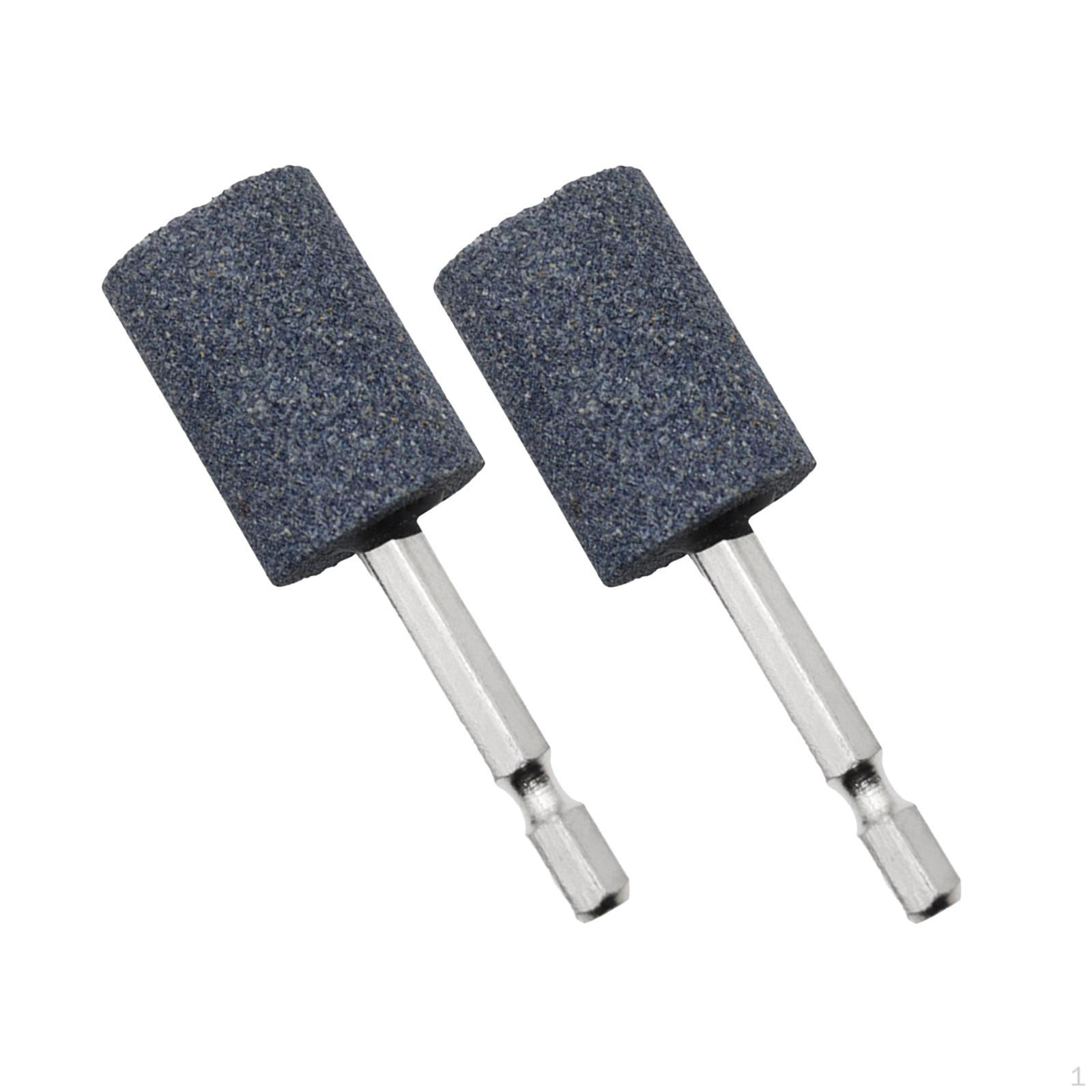 

2 шт., шлифовальное сверло с головкой 6,35 мм, полировальный шестигранник для драгоценных камней Cylindrical 79mm