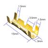 50/100/200pcs 0.3-1.5mm2 Teeth Fascia Terminal Terminal Line Wiring Tab Cold Inserts Connectors Cold Terminal