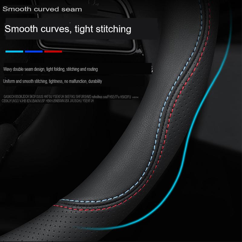 For BYD KING Destroyer 05 2022 2023 2024 2025 Universal Braid Car Steering Wheel Cover Interior Accessories Leather D Type