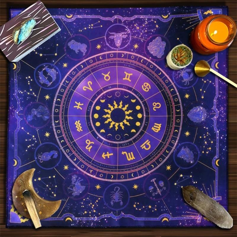 Square Altar Board Game Cards Pad Rune Table Cloth Metaphysical Board Game Mat