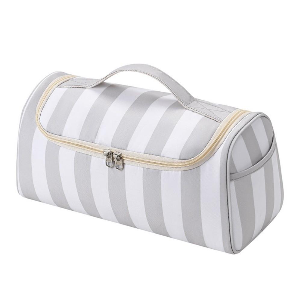 Striped Travel Storage Case Large Capacity Makeup Organizer Bag Travel Toiletry Bag Home Storage