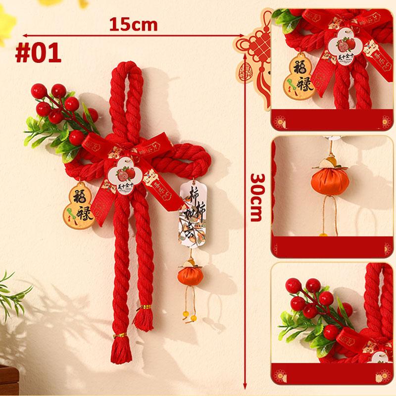 New Year Chinese Knot Pendant 2026 New Spring Festival Decoration New Year Door Handle Hanging Curtain Buckle Housewarming Gifts