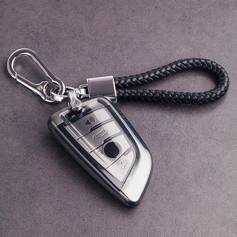 BMW Key Case for 3/5 Series, X3, X5, X2, 525, i3 - High-End Feel with Men's Buckle.