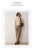 Women's Autumn/Winter 2024 Loose Cashmere Half-Zip Sweater