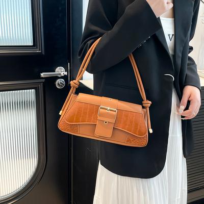 High Sense Single Shoulder Armpit Bag Women 2025 New Trendy Fashion Internet Celebrity Niche Design Popular Texture Messenger Bag