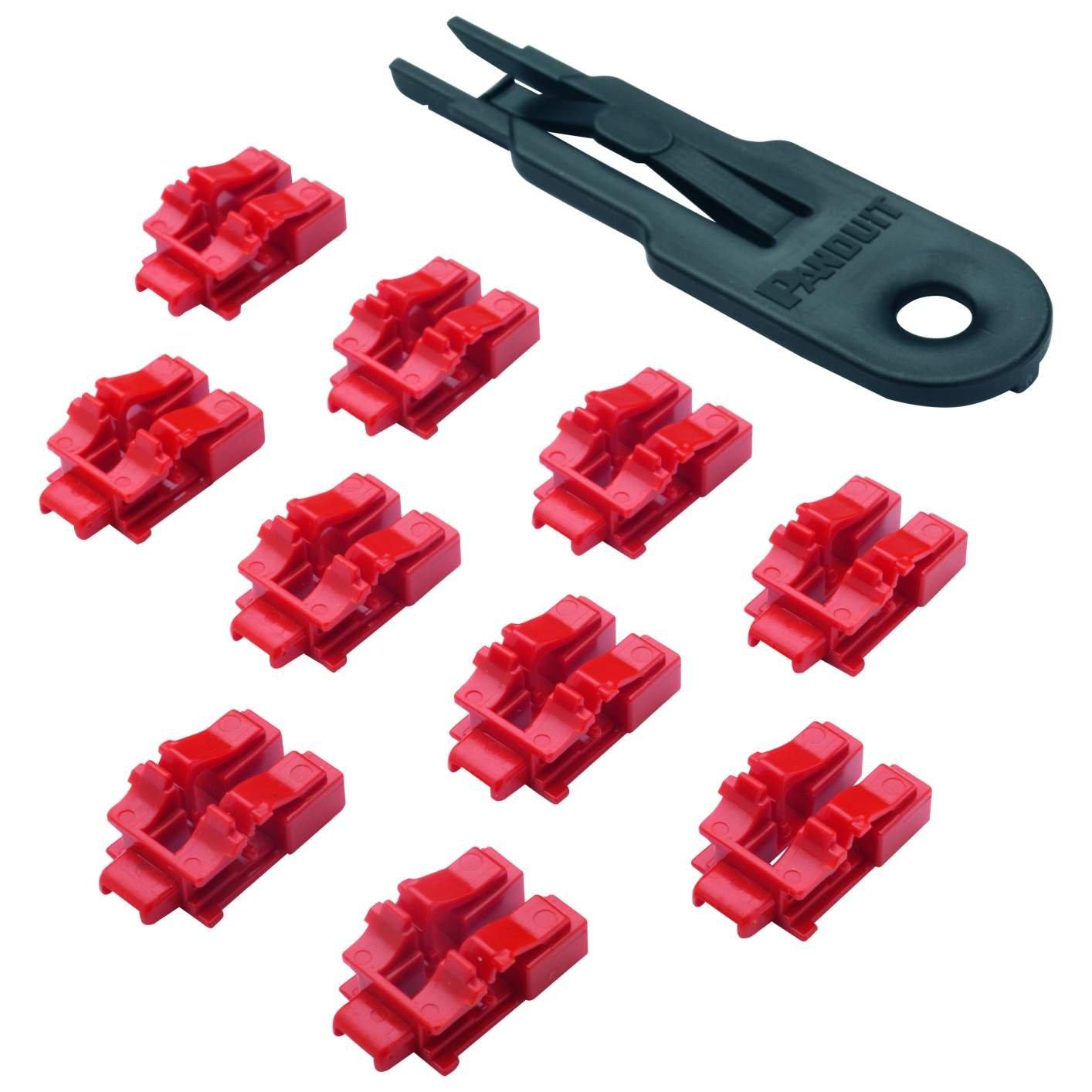 

Panduit LC Duplex Adapter Security Cap, Red, PSL-LCAB