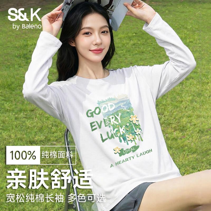 

Baleno Women s 200g Pure Cotton Long-Sleeve T-Shirt 2XL