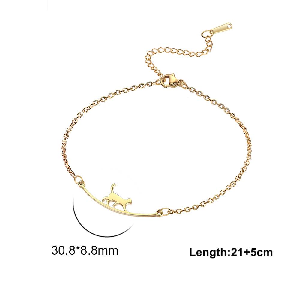 Cute Walking Cat Girl Anklet Fashion Beach Accessory Jewelry Anklet