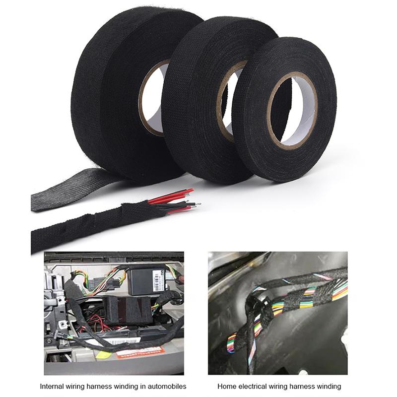 15m Tape Car Engine Compartment Car With High Temperature Resistance Insulation Flame Retardant Velvet Electrical Tape Cloth