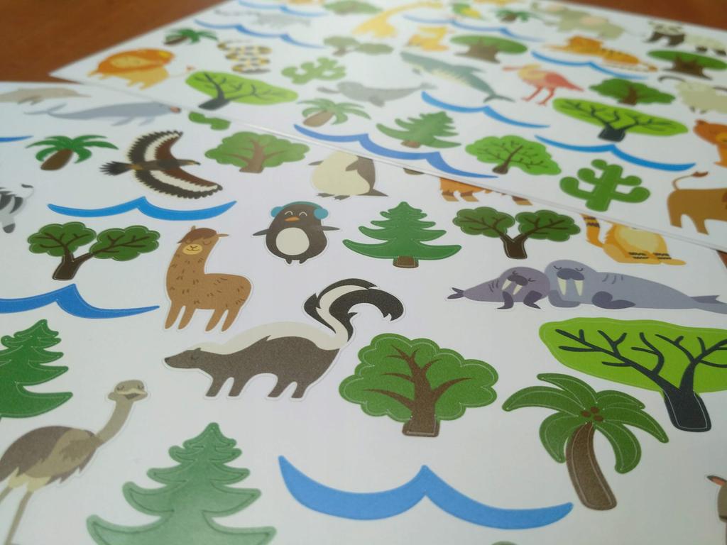 Decorative Stickers for Kids - World Map