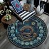 Oceanic Glass Mystery Round Area Rug Under Office Chairs Bedroom Living Room Home Decor
