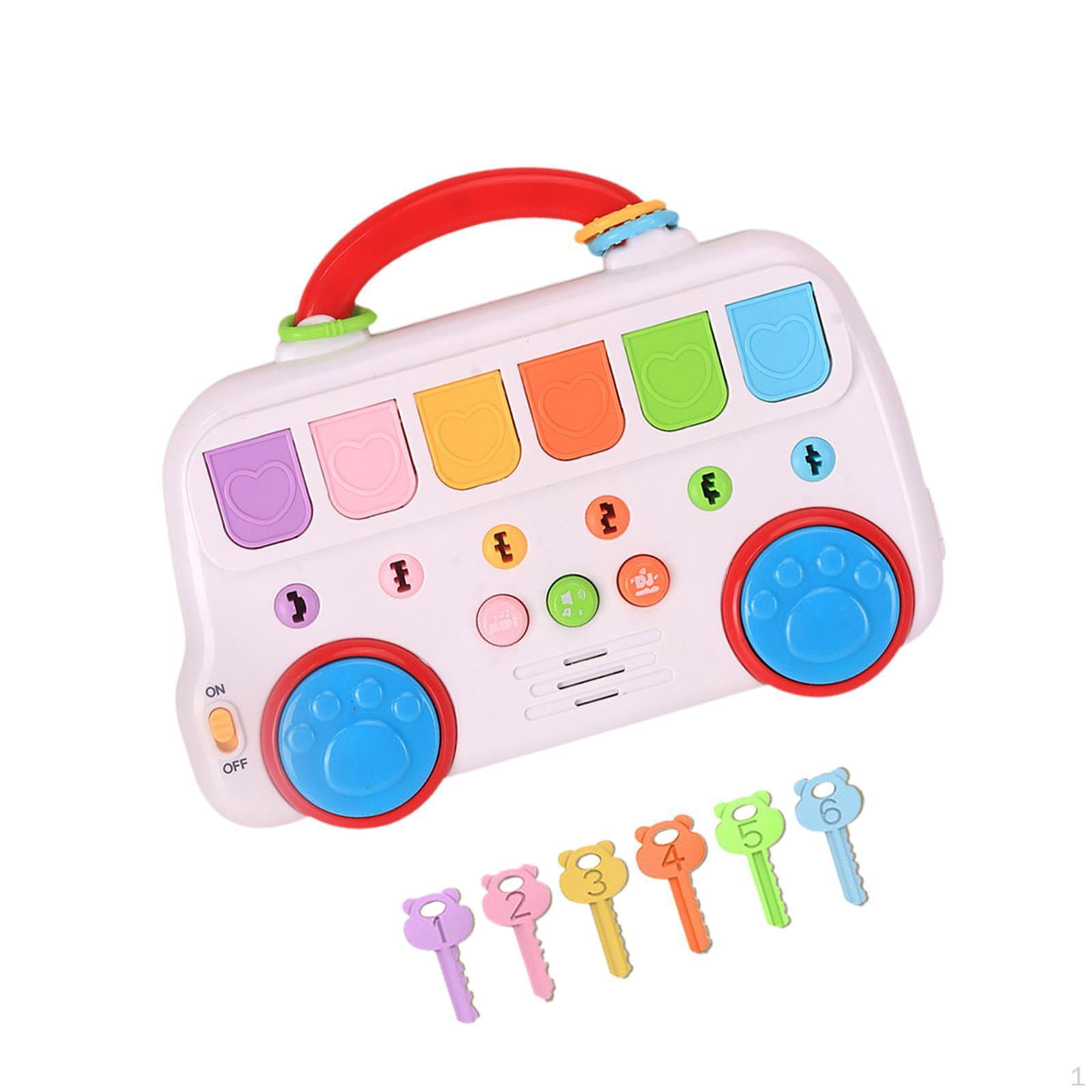 

Игрушка-автобус Key Animal Baby Touch Причина и следствие Обучающий подарок Музыкальный с музыкой Red Handle