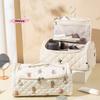 M-1Pc Quilted Travel Case Hangable Storage Bag with Hanging Hook for Airwrap Cotton Hair Tools Portable Organizer Bag