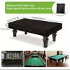 Black Billiard Table Cover , Protects Your Billiard Table from Scratches and Spills, Indoor/Outdoor Use,  Billiard Accessories