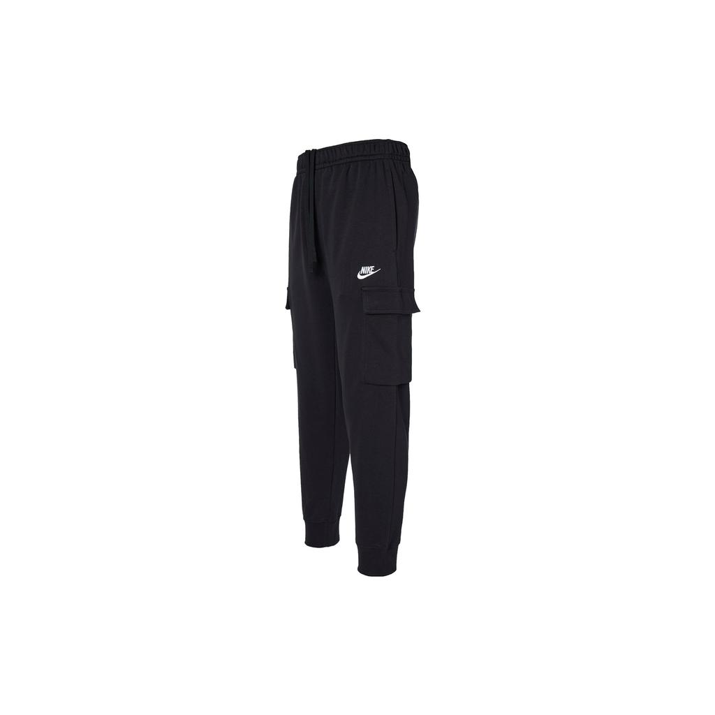 Nike Sportswear Club Fleece Joggers With Printed Logo Men Bottoms Black CZ9954-010