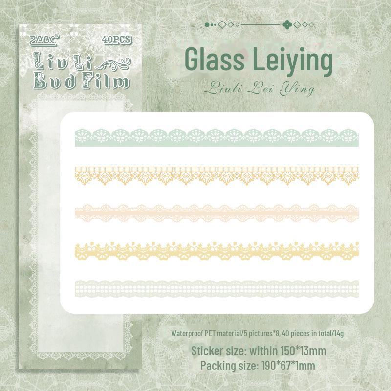 

Набор наклеек Yuezhen Creative Floral Lace – Премиальные наклейки для справочника домашних животных