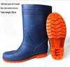 Men's PVC Waders with Non-Slip Rubber Boots and Cowhide Bottom Waterproof Rain Shoes