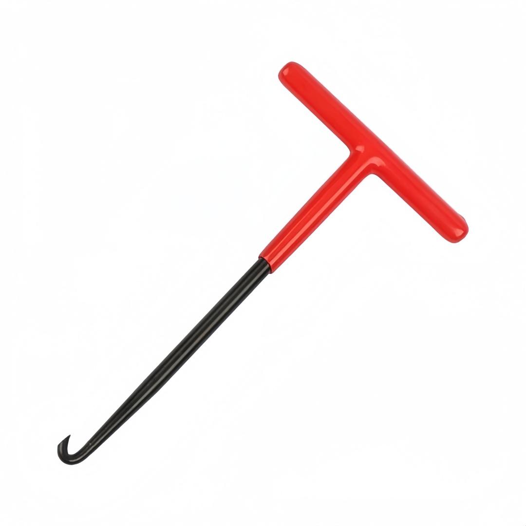 

T-shaped Handle Spring Hook for Motorcycle Foot Support Clutch Exhaust Pipe Spring Disassembly Maintenance Tool Pulling Wrench червоний