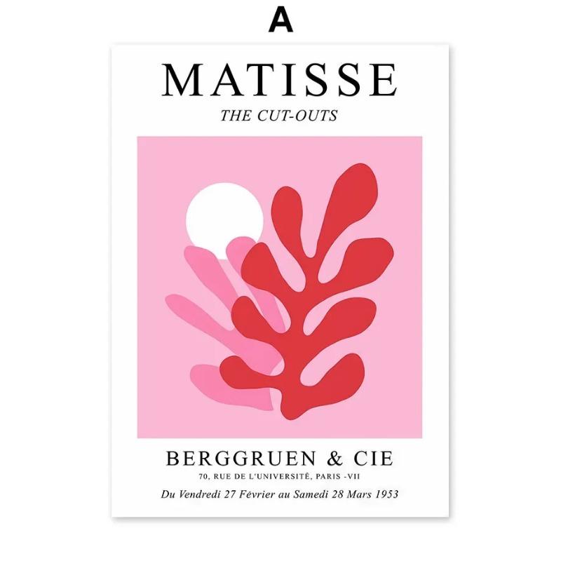 

Абстрактная Линия Цветочный Рынок Настенное Искусство Розовый Баухаус Матисс Холст Живопись Постеры И Принты Настенные Картины Для Декора Гостиной 21cm×30cm NoFrame