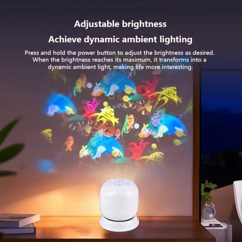 360 Degree Rotating Projection Night Light USB Powered Ocean Projector Lamp  Kids Room Decor