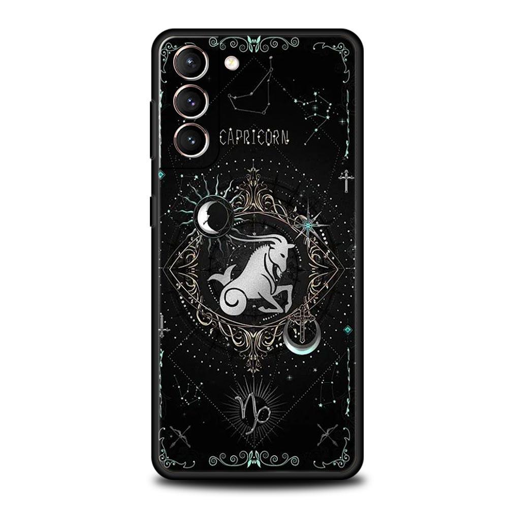 Constellation Phone Case For Samsung Galaxy S26 Ultra S25 Plus S24 FE S23 S22 5G S21 S20 Cover Black Soft