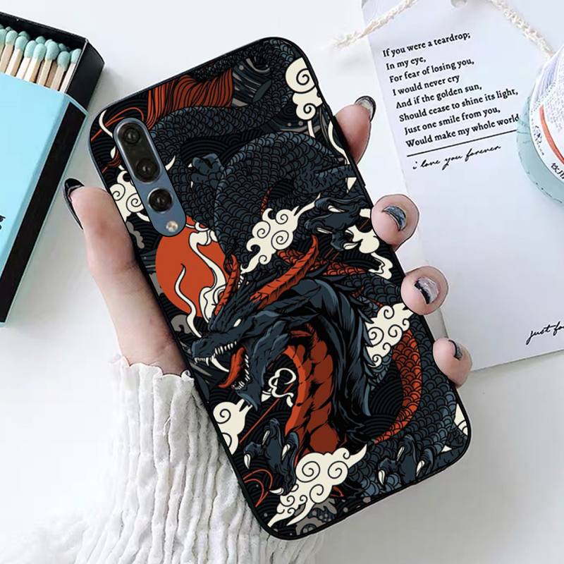 Чехол для телефона с японским аниме «Дракон» для Huawei P30 40 20 10 8 9 lite pro plus Psmart2019