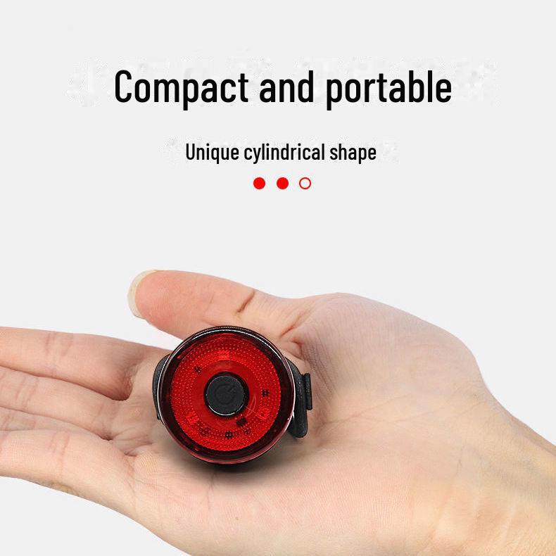 3LED Mini Bicycle Taillight: Portable, Battery-Replaceable, Night Flashing Rear Warning Light