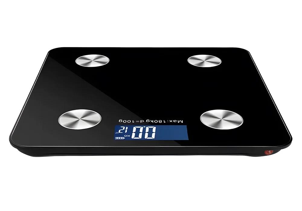 Bathroom Scale with Body Fat Measurement Bmi Bluetooth Up to 180 Glass , Lb Wagpro-B5