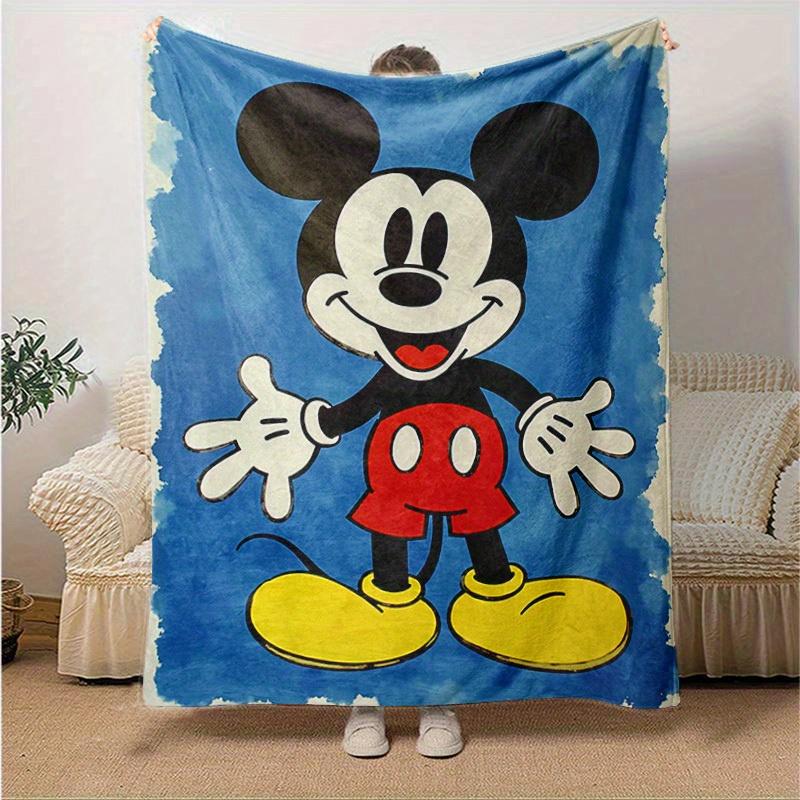 1pc, Classic Mickey Mouse Design Blanket - Seasonal Universal, Home Decoration, Blanket - Versatile & Cozy for Bedroom, Living Room, Travel,