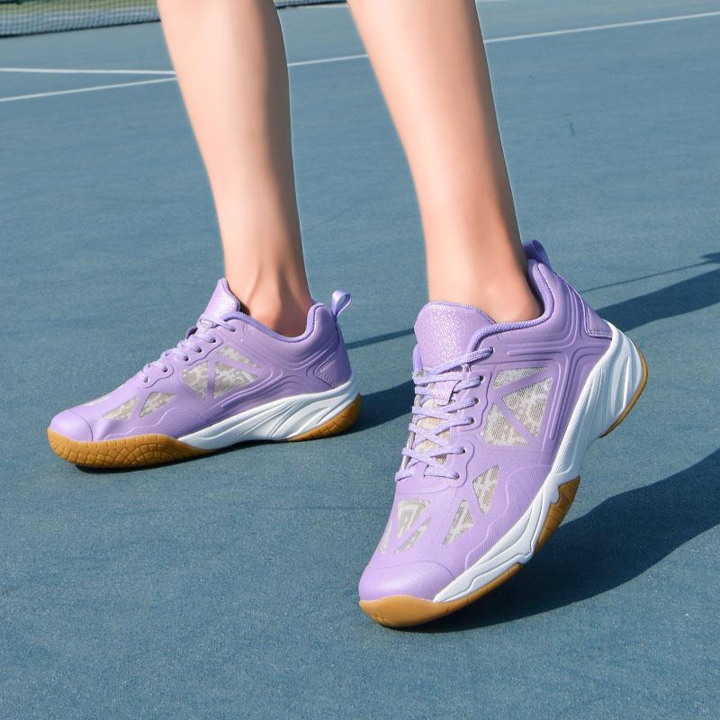 36-46 Paar Stoßdämpfende Rutschfeste Atmungsaktive Badmintonschuhe Tennisschuhe Tischtennisschuhe Sportschuhe