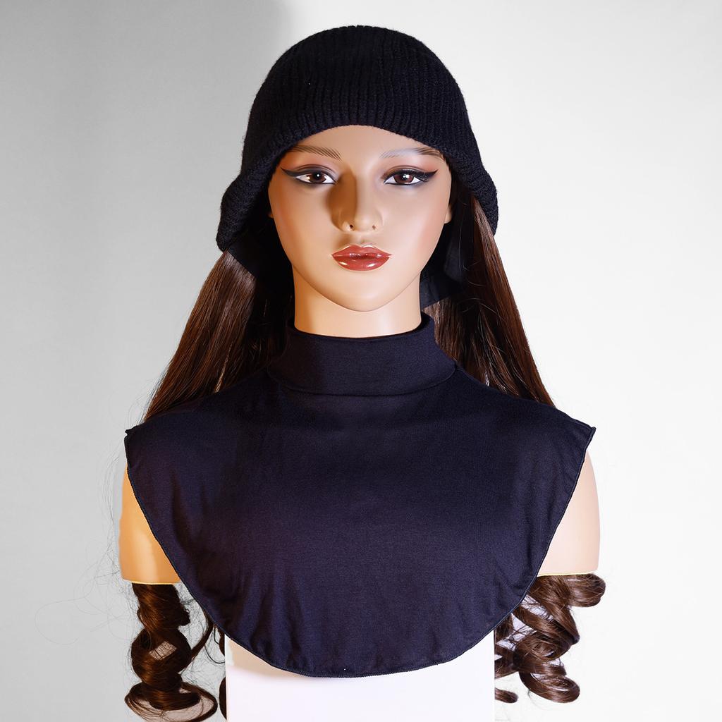 [Hochwertige merzerisierte Baumwolle] Neuer Stil falscher Kragen Hemdüberzug Modal falscher Kragen Schal einfarbiges Unterhemdüberzug