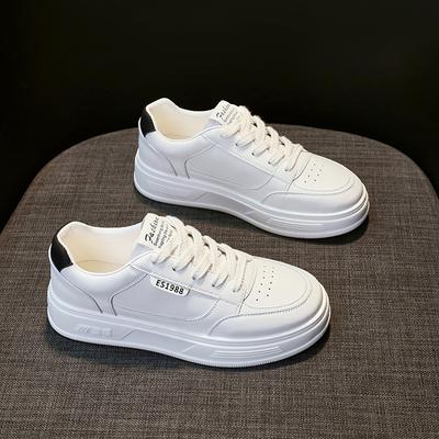 Thick-Soled Leather All-Match White Shoes Women's Shoes Early Autumn New Student Sneakers Casual Sneaker Pumps