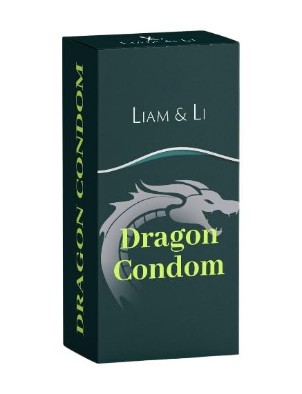 LIAM & LI Dragons Cond-ome For Men 8-inch for regular use | Ultra Soft | Long Lasted | Extra Pleasure | Extra size | (Dragon Condom-AL)