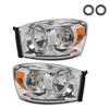Verchromte Halogen-Scheinwerfer für Dodge Ram 2006-2008