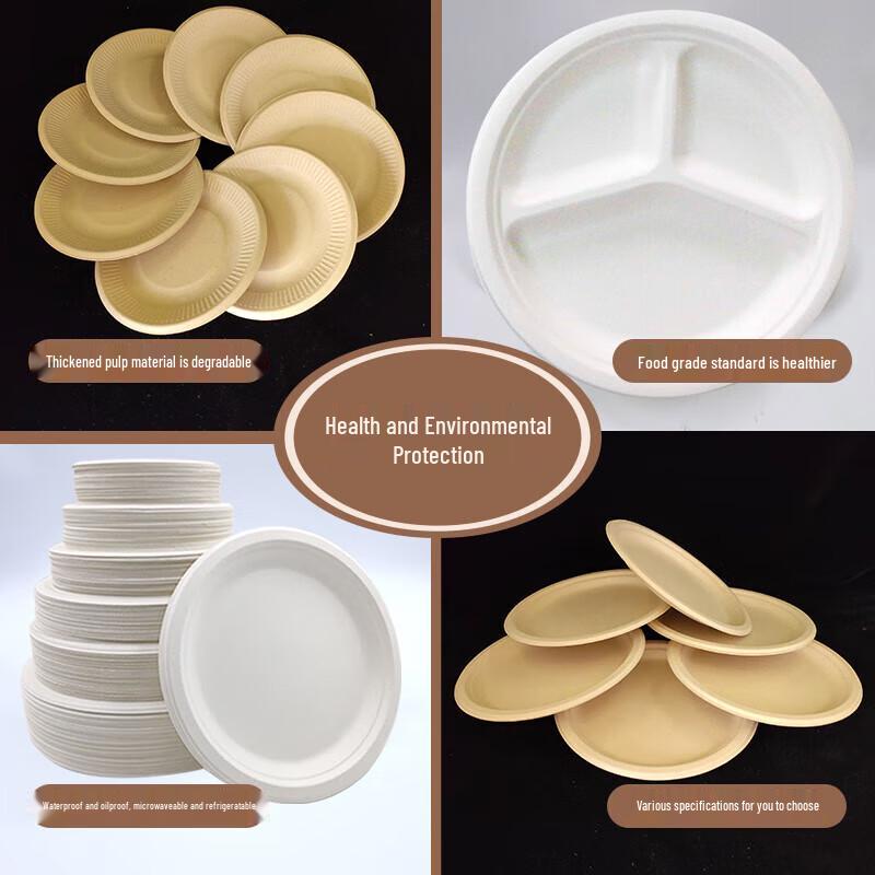Biodegradable Disposable Paper Plates