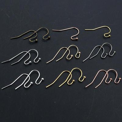 100 Stück S-förmige Kupferbeschichtete Ohrhaken, 21x16mm, DIY Ohrring-Herstellungszubehör, 20g