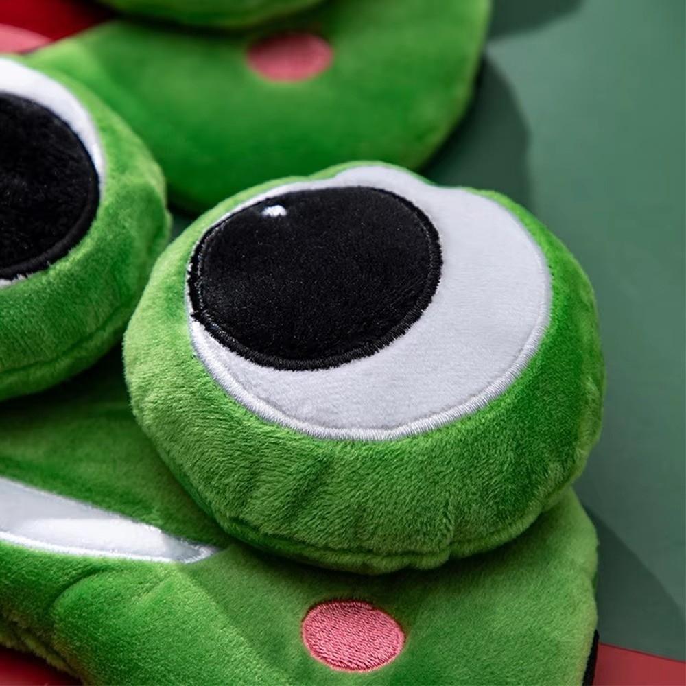 Green Big Eyes Skin-friendly Sleep Mask Lovely Cartoon Frog Sleep Eye Mask Breathable Shading 3D Eye Mask Travel Nap