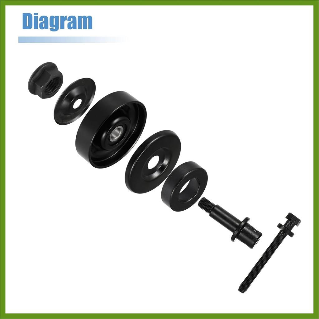 97834-29010 Car Drive Belt Tension Pulley for Hyundai Accent Elantra Tiburon Tucson 1995-2012 Belt Tensioner Idler Pulley 97834-29000 97834-22100