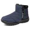 New Men'S Sneakers Warm Cotton Zipper Snow Ankle Boots, Casual Shoes Designer Shoes Waterproof Snow Boots