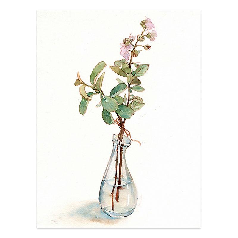 Watercolor Plant Flowers Canvas Paintings Sunflower Botanical Prints Leaves Poster Decorative Picture for Living Room Home Decor